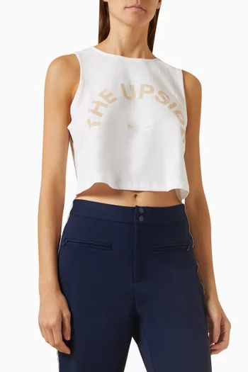 Bailey Cropped Tank Top in Organic Cotton Jersey
