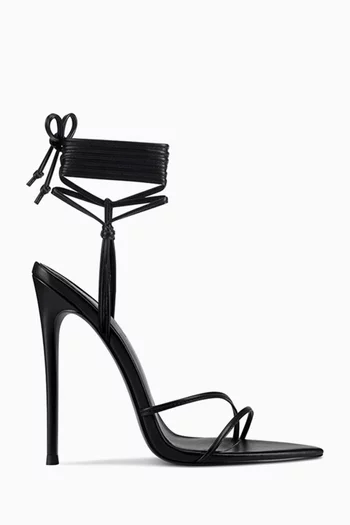 Kika 120 Lace-up Sandals in Vegan Leather