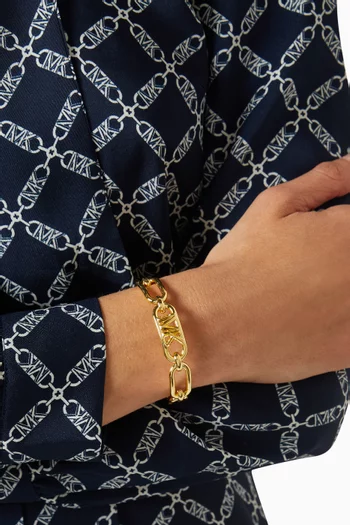Chain Link Cuff in 14kt Gold-plated Brass