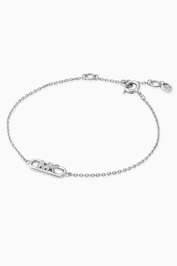 Empire Logo Link Bracelet in Sterling Silver