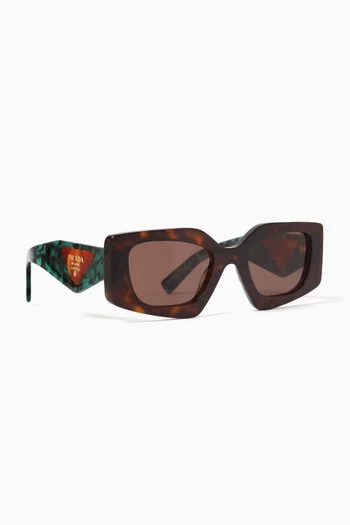 Irregular Sunglasses in Acetate
