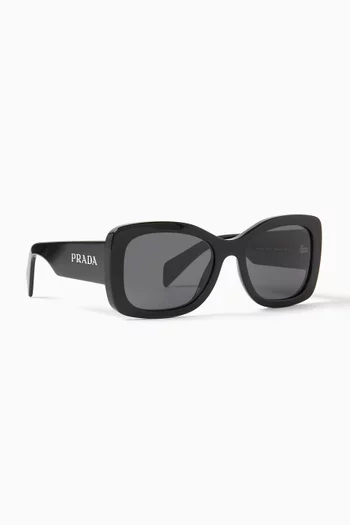 Oval Sunglasses in Acetate
