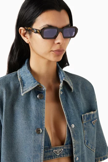 Irregular Sunglasses in Acetate