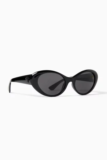 Oval Medusa Sunglasses in Acetate