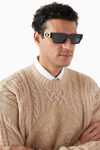 Rectangle Sunglasses in Acetate