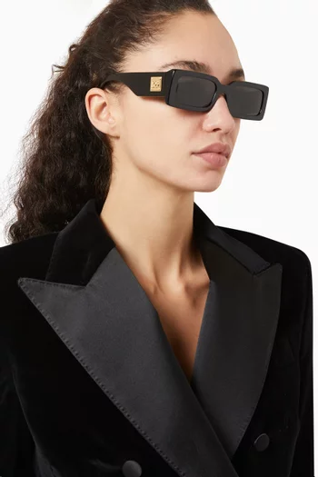 Rectangle Sunglasses in Acetate