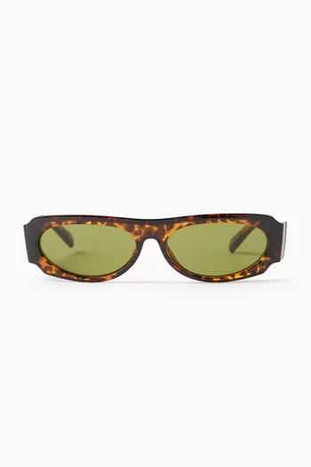 نظارة شمسية لونج نايتس بتصميم بيضاوي