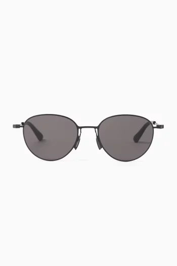 Bottega veneta round sunglasses clearance