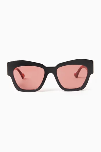 Square-eye Sunglasses in Acetate
