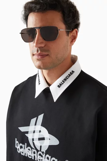 نظارة شمسية بايلوت بإطار معدني