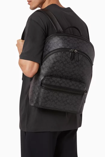 Charter Backpack in Signature Coated Canvas