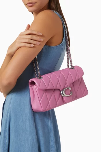 Tabby 26 Quilted Shoulder Bag in Leather
