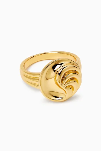 The Leila Ring in Gold-plated Brass