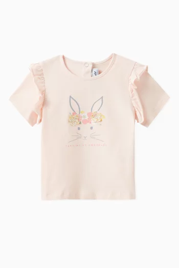 Liberty Illustration Rabbit T-shirt in Cotton Blend