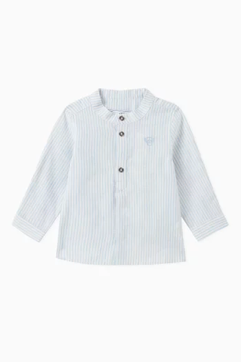 Soft Stripe Shirt in Cotton Blend