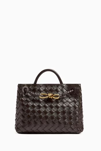 Small Andiamo Bag in Intrecciato Leather