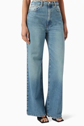 Le Jane Wide Leg  Jeans in Cotton