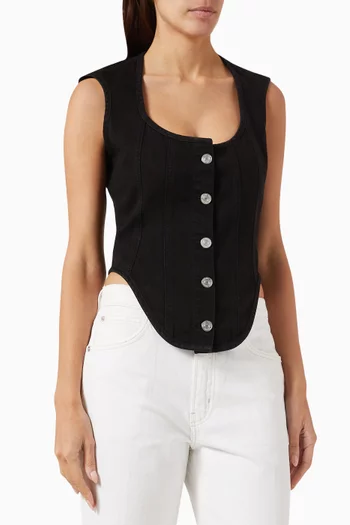 The Seamed Scoop Bustier