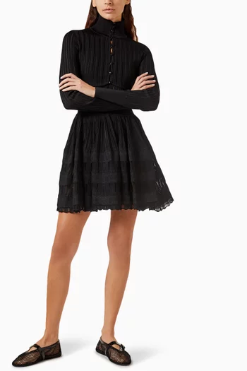 كارديغان قصير كرينولين لامع