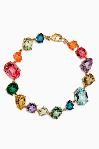 The Mad Merry Marvelous Jewel Bracelet in Gold-plated Metal