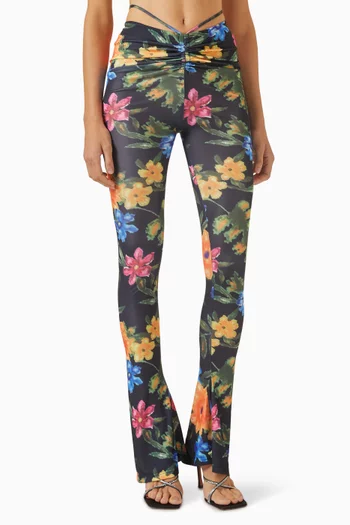 Foliage Pants in Stretch-jersey