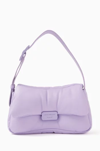 Puffy M Shoulder Bag in Nappa Leather