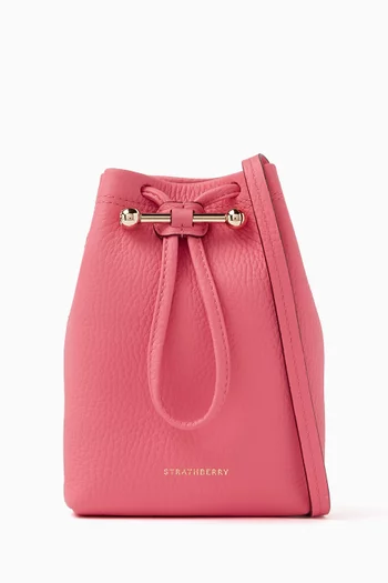 Osette Crossbody Pouch Bag in Grained Leather