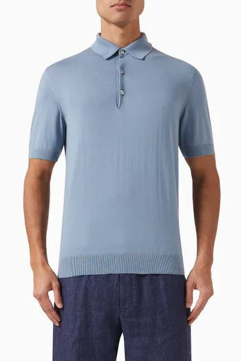 Polo Shirt in Cotton-knit
