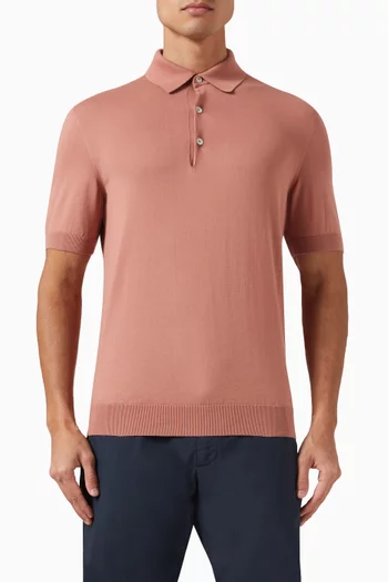 Polo Shirt in Cotton-knit