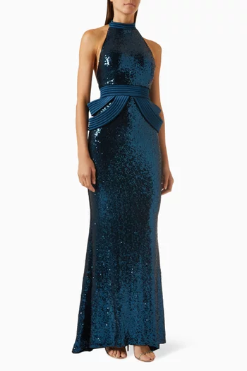 The Risen One Gown in Sequinned Jersey