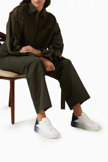 Diamond Maxi Degradé Sneakers in Leather