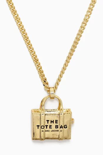 The Tote Bag Necklace in Brass