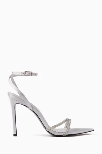 Ace 100 Crystal Sandals in Satin