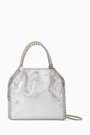 Mini Falabella Tote Bag in Metallic Shaggy Deer