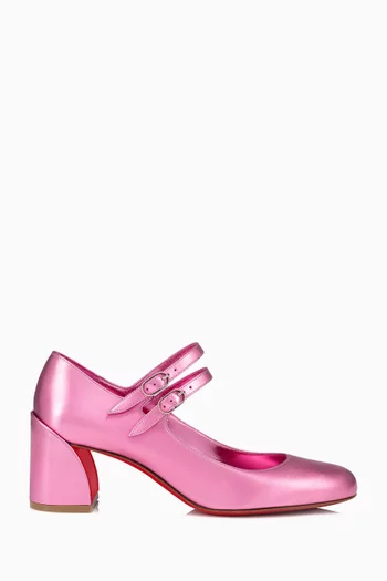 Miss Jane 55 Pumps in Laminated Satin