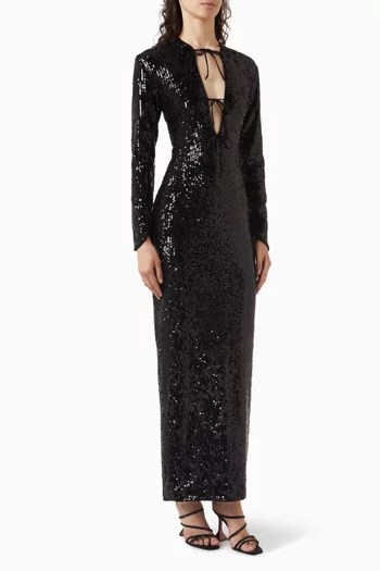 Cut-out Dress in Sequin