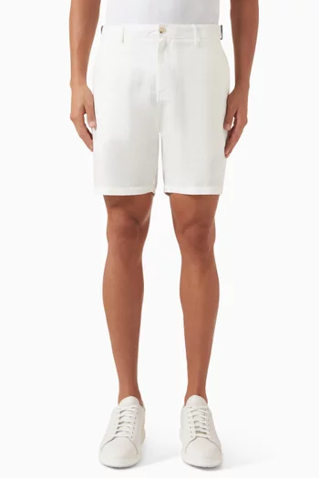 Fixed-waist Shorts in Linen