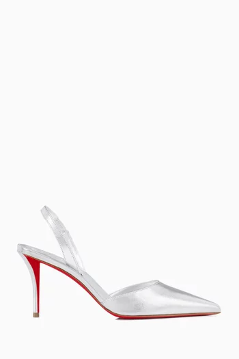Apostropha 80 Slingback Pumps in Laminated Leather