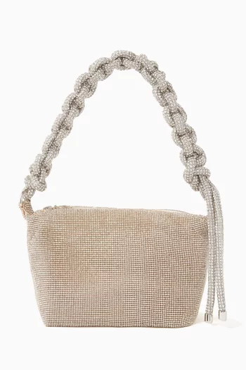Cobra Pouch Bag in Crystal Mesh