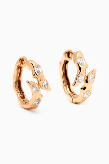 Le Brin Diamond Earrings in 18kt Gold