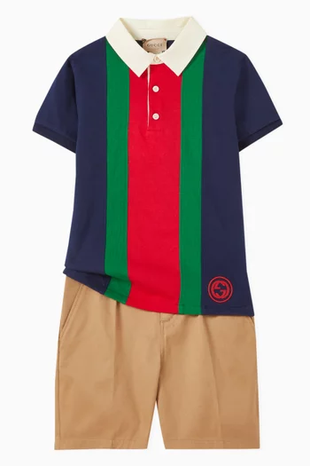 Web Polo Shirt in Cotton
