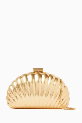 كلاتش مونيه بتصميم صدفة معدن