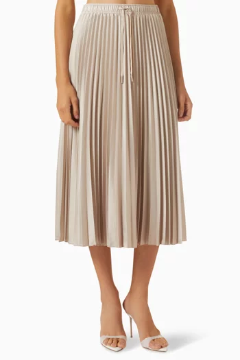 Immune Pleated Skirt in Satin
