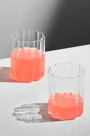 طقم أكواب مموجة، قطعتان