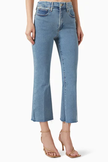 Good Legs Cropped Bootcut Jeans in Denim