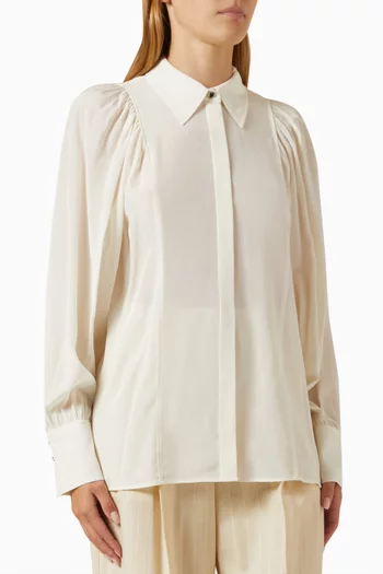 Relaxed-fit Blouse in Silk