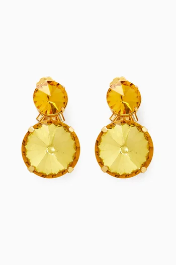 Clochette Drop Earrings in Gold-plated Brass