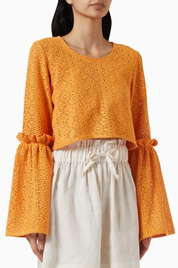 Amber Crop Top in Crochet