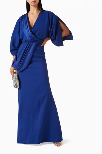 Sash Gown in Crepe