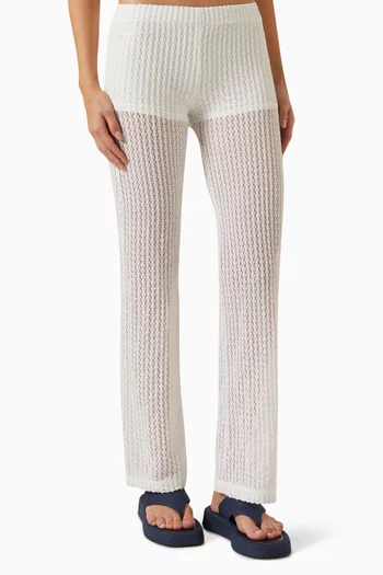 Sely Textured Pants in Polyester